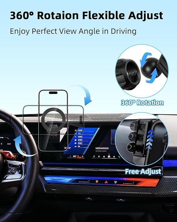 PZK Car Phone Mount for BMW X5 X6 2024-2026 & BMW X7 2023-2026 Accessories by PZK - Used condition - Image 4