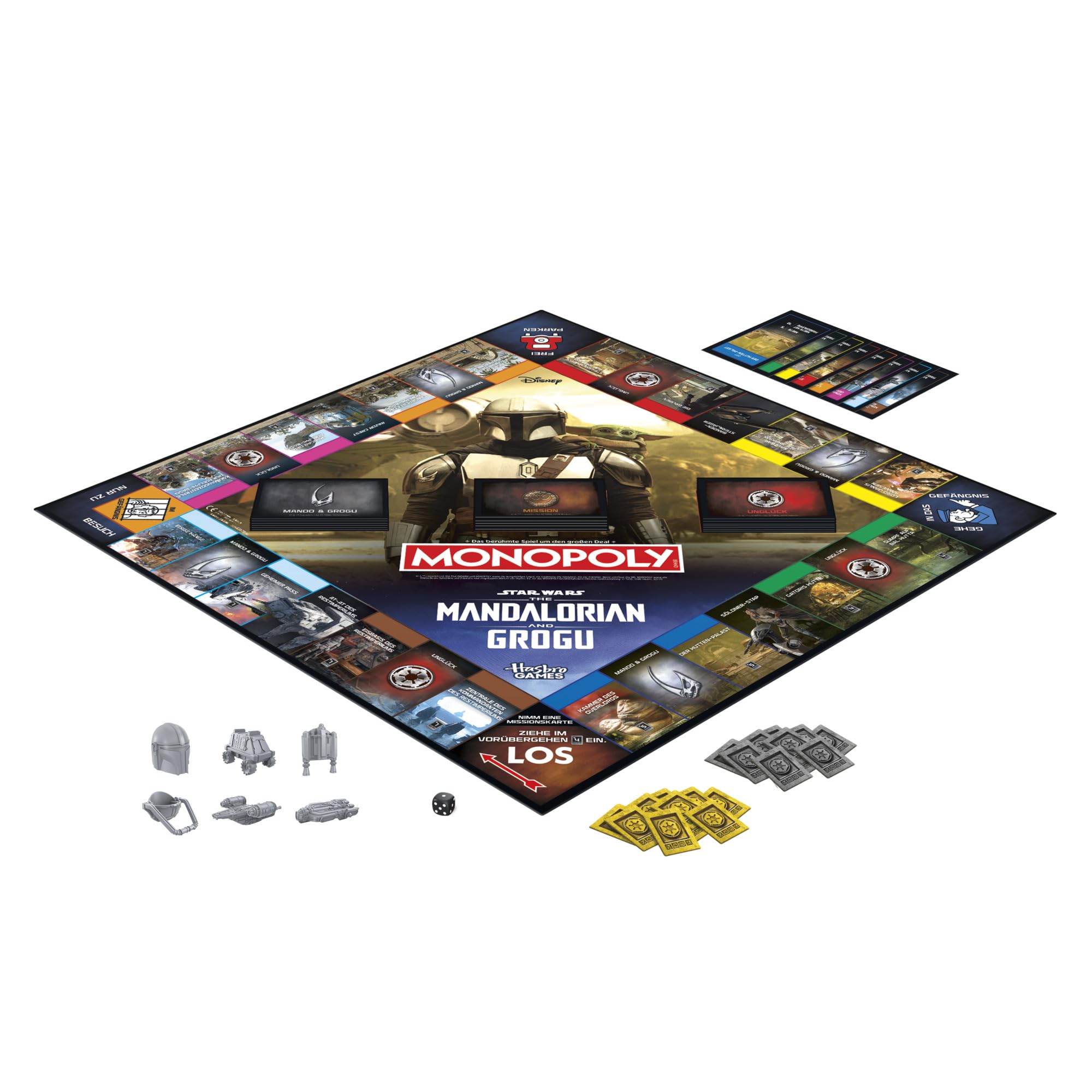 Monopoly: Star Wars The Mandalorian and Grogu Edition - Gioco da tavolo ispirato al film, giochi per famiglia per bambini e adulti, 2-6 giocatori, dai 8 anni in su