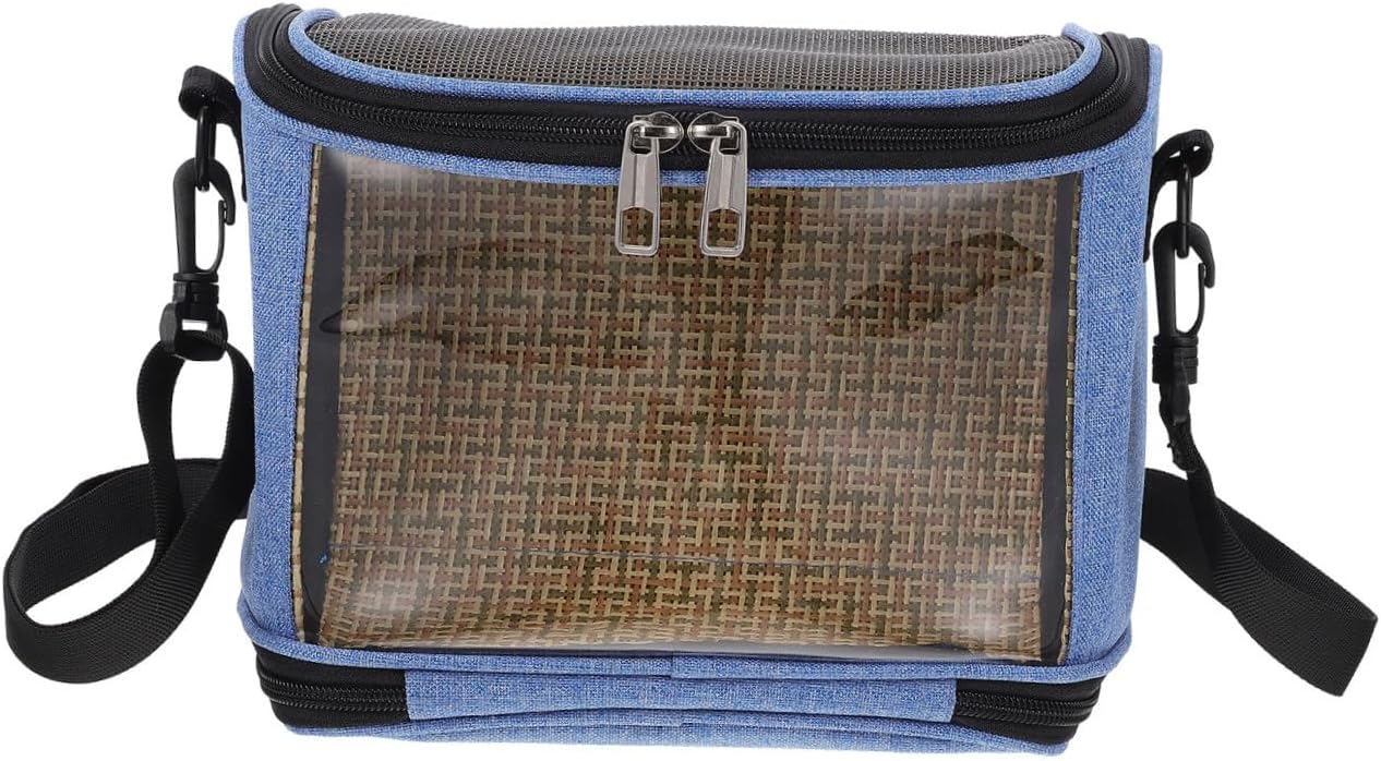 BESPORTBLE Transparent Cross Body Parrot Carrier Pouch with Shoulder Strap Breathable Portable Pet Bag for Birds Travel Cage for Hiking Shopping Cycling and Outdoor Use