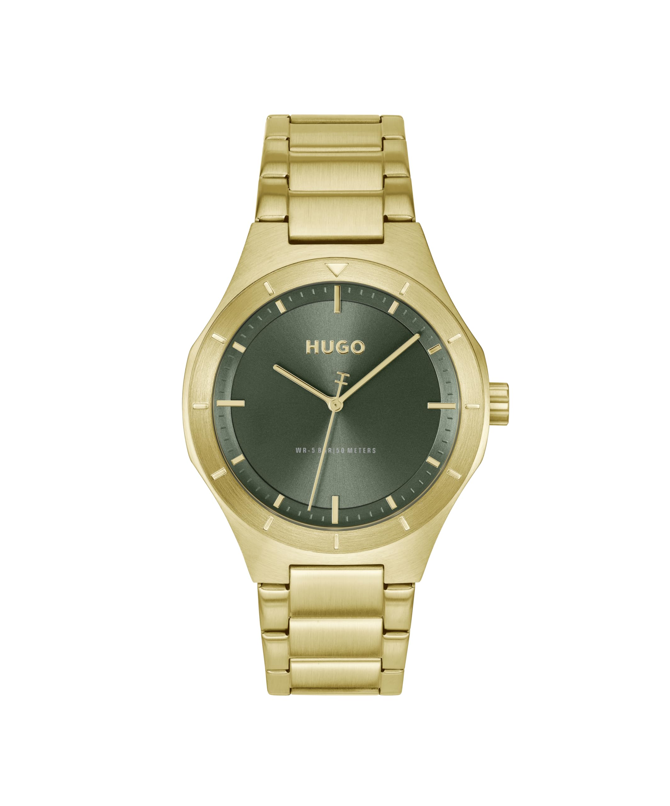 Hugo Men's Gold Gents #Lit Bracelet Watch, Sports Direct