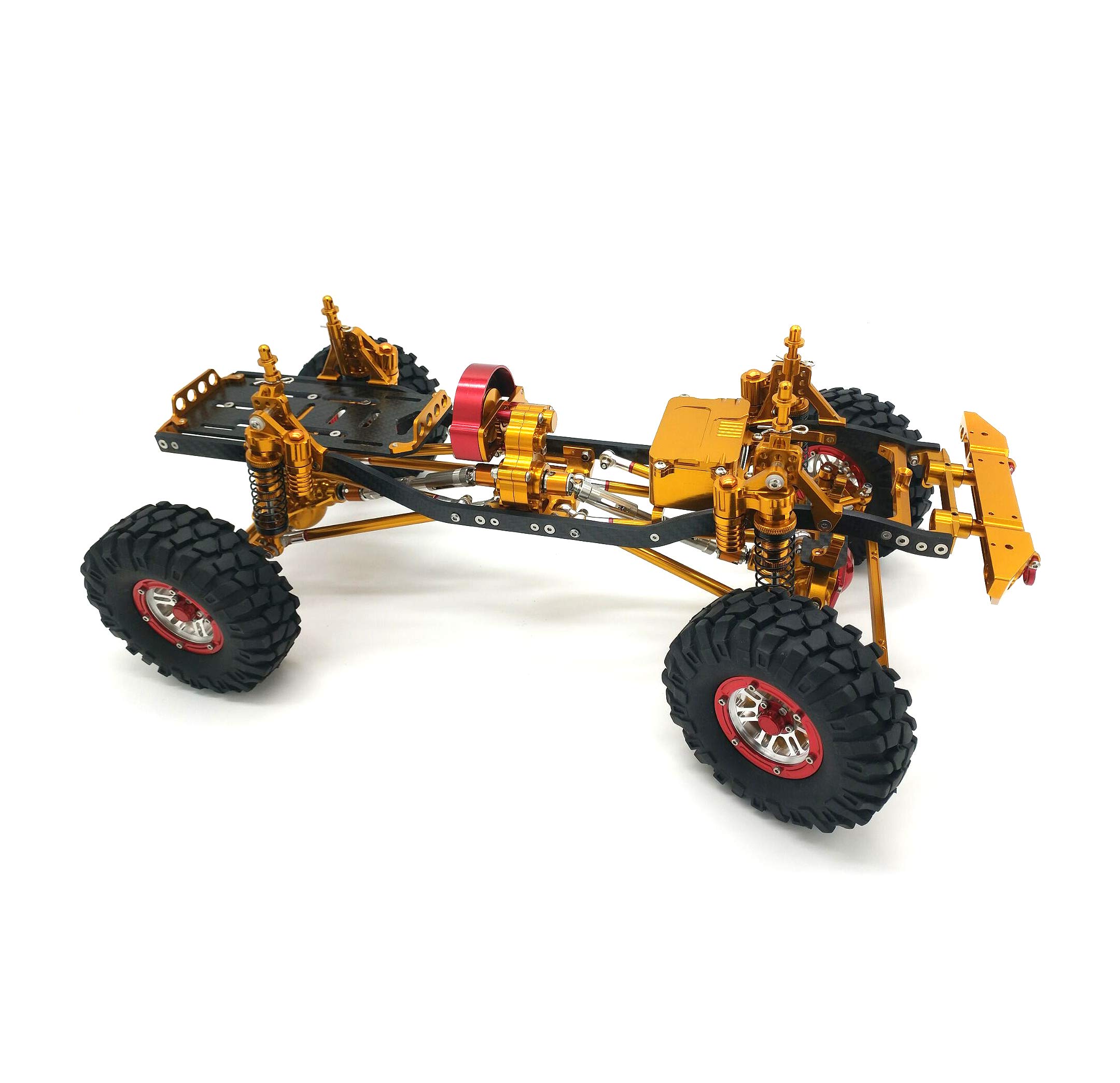 Amazon.com: YY 1/10 CNC Rc Scx10 Rock Crawler Yellow Chassis