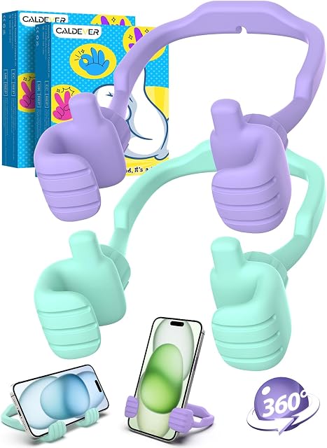 Gifts for Mothers Day Mom Wife Adults Cell Phone Stand: Upgrade Adjustable Thumbs Up Lazy Phone Holder for Desk Cool Gadgets Stocking Stuffers Birthday Gadget for Teen Girl Gift Ideas