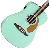 Fender Malibu Player Acoustic Guitar, with 2-Year Warranty, Aqua Splash, Walnut Fingerboard Malibu Aqua Splash