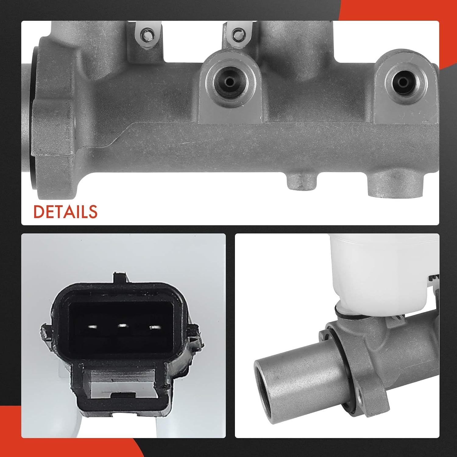 A-Premium Brake Master Cylinder with Reservoir and Sensor Compatible with Ford E-250 2003-2005, E-250 Econoline 2000, E-350 Club Wagon 2003-2005, E-350 Econoline Club Wagon 1999-2002, E-350 Super Duty