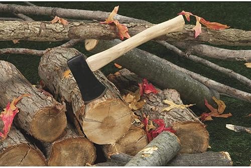 Miniatura 3 de Edward Tools Hacha de camper con mango de madera, hacha de deportista de 14 pulgadas con cabeza de acero vulcano de 1.5 libras y mango de nogal