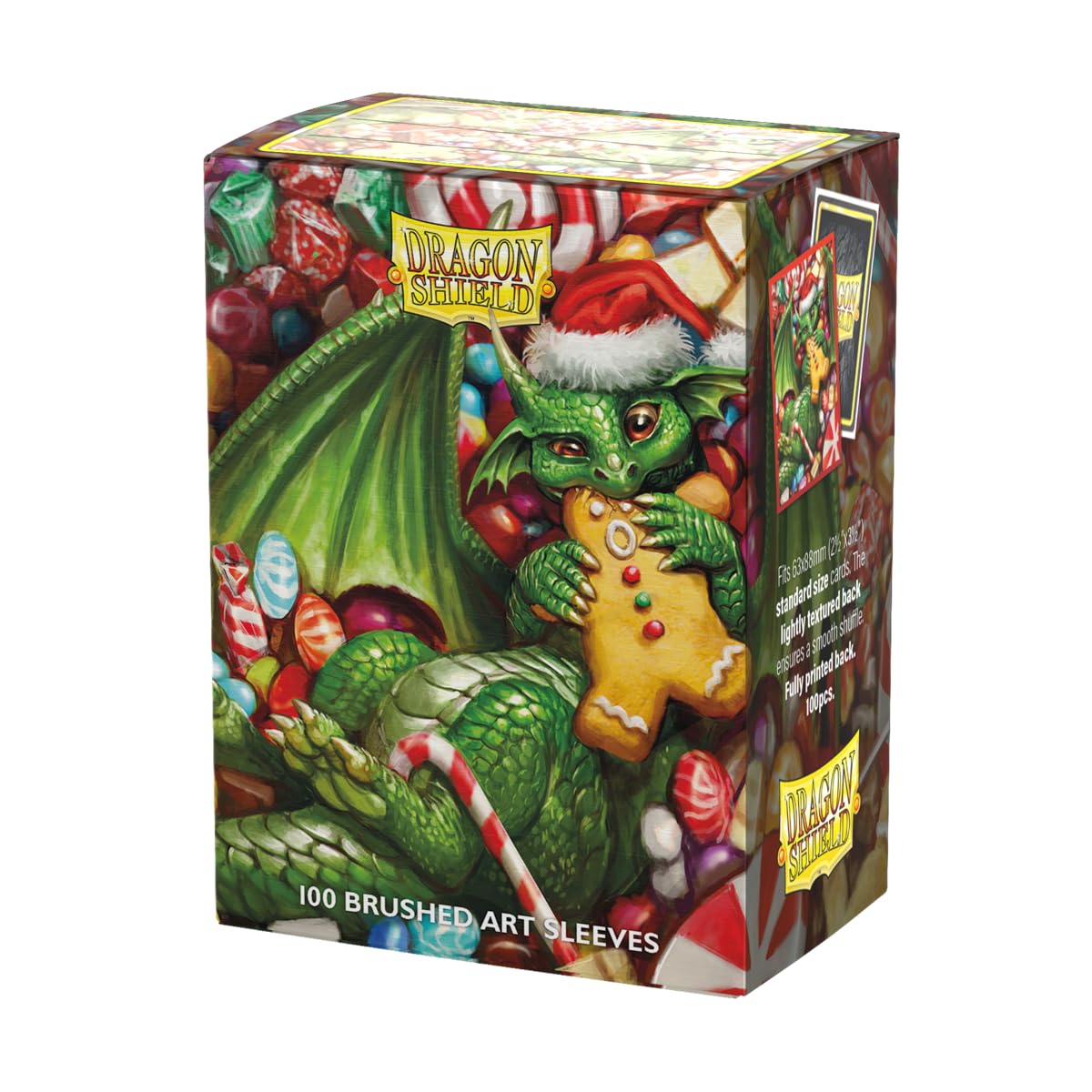 Dragon Shield | Brushed Art Sleeves | Christmas 2024 | 100 CT - Smooth & Tough Premium TCG Sleeves | Compatible with Pokemon, Flesh & Blood, One Piece & Magic the Gathering
