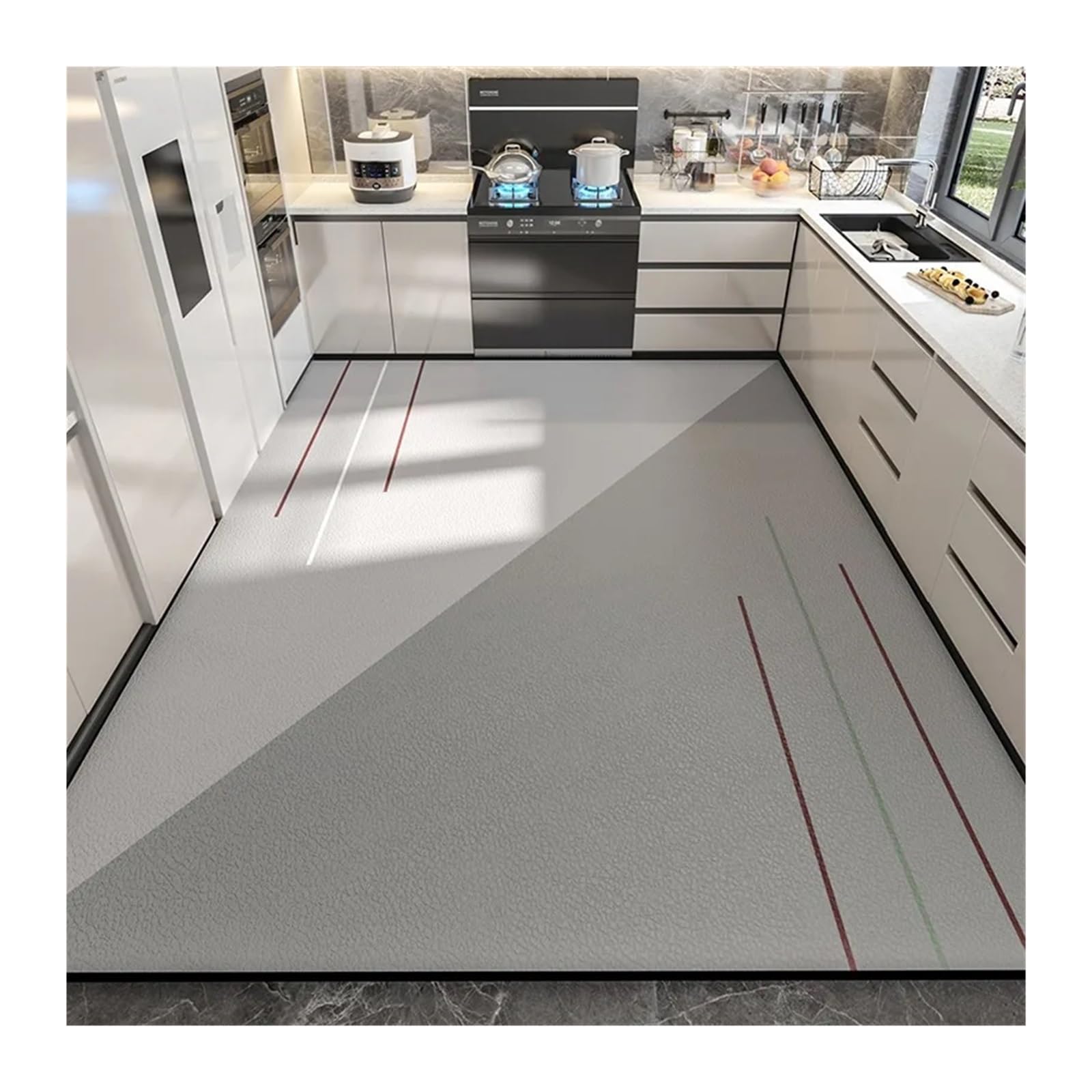 Alfombra de cocina antimanchas para evitar caídas y suelos grasientos