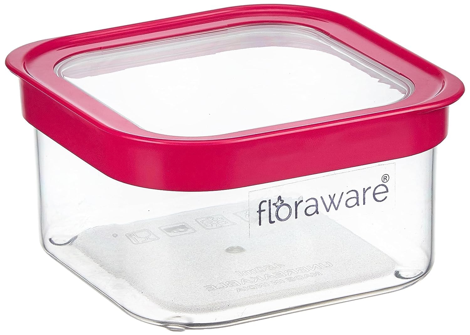 Floraware Food Safe Plastic Multiuse Square Fit-Lock Airtight Storage Jar, Grocery Container, BPA free, 750 ML (Pink, 6) (B0C5N1F3S5) Amazon Price History, Amazon Price Tracker