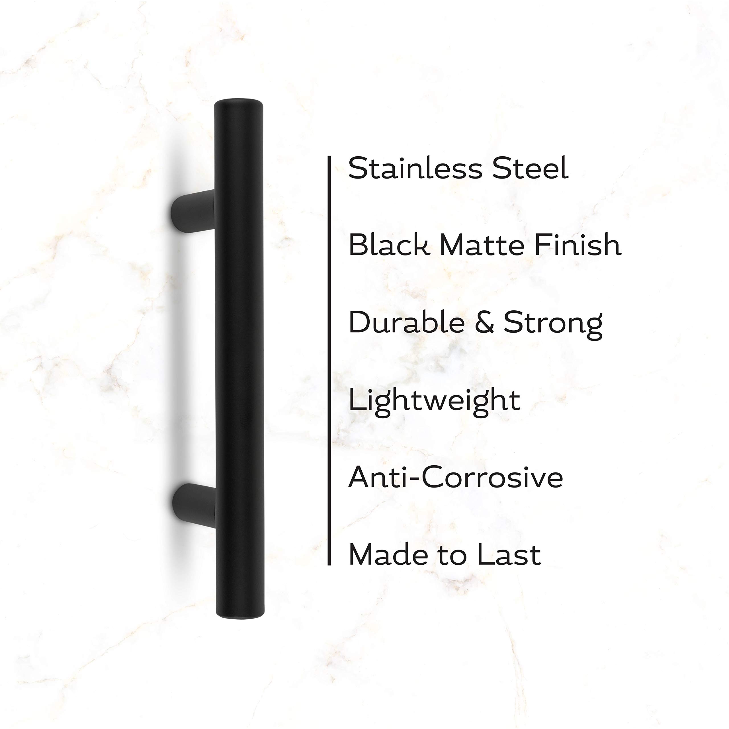 35Pack Matte Black Pulls 5Inch Stainless Steel Kitchen