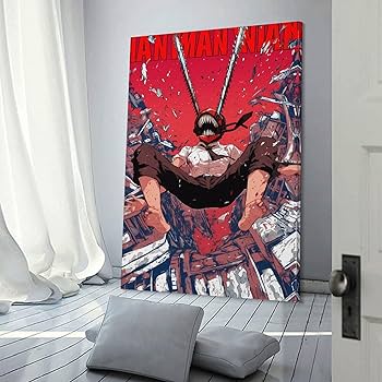 Amazon.co.jp: チェンソーマン 装飾画 アートパネル アートフレーム