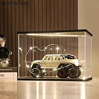 Vista 2 de Vitrina de acrílico para coleccionables, cajas de acrílico transparente para exhibición, figuras de acción, kit de construcción de modelos