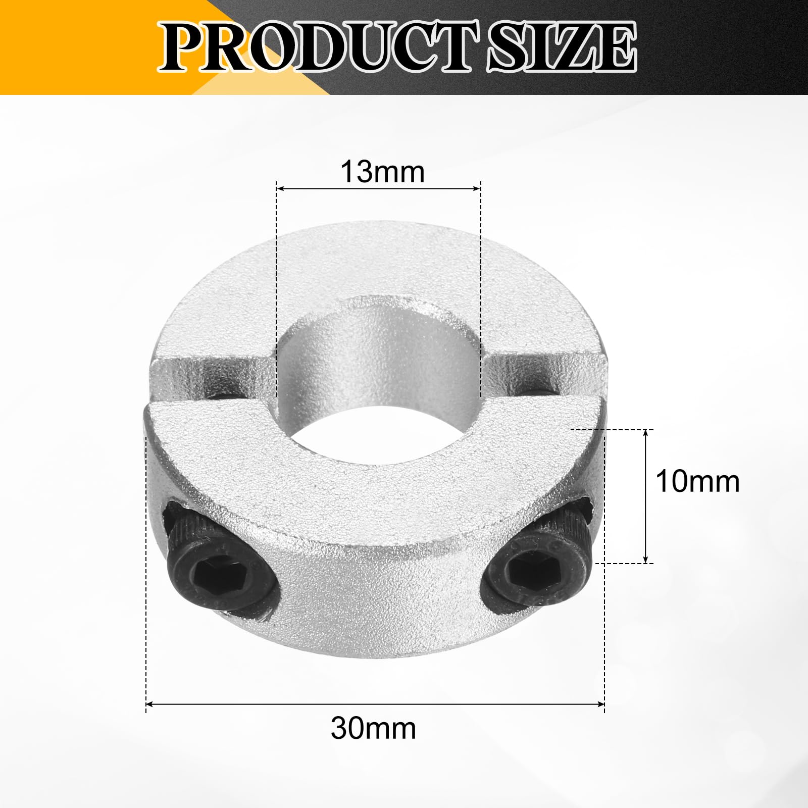 Aluminum Shaft Collars - 8 Pack, Secure Grip -2 Aluminum Shaft Collars - 8 Pack, Secure Grip -2