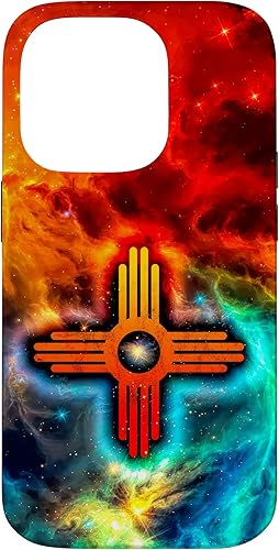 Funda para iPhone 14 Pro Zia Sun Zia Pueblo Nuevo México Nativos Americanos Sagrado Symbol