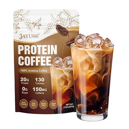 JAYUSS Protein Coffee Powder Premium Whey Protein & 100% Arabica