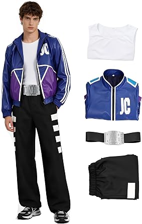 Johnny Cage Cosplay Costume Adults Johnny Cage Jacket T-shirt Pants Belt Full Uniform Mens Halloween Outfits