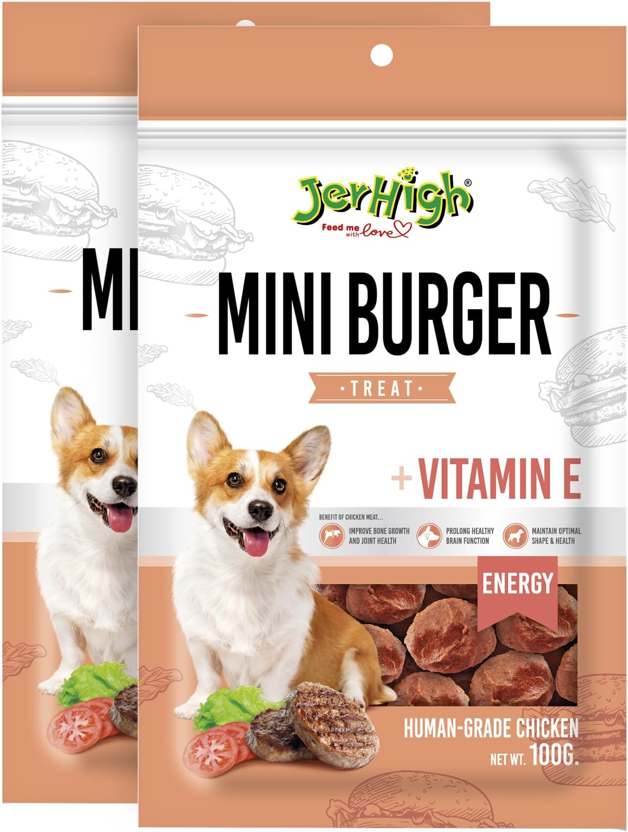 Chicken Dog Dry Treats, Human Grade High Protein Chicken, Fully Digestible Healthy Snack & Training Treat, (2 X 100G) Sold by Dogsncats, All Life Stages