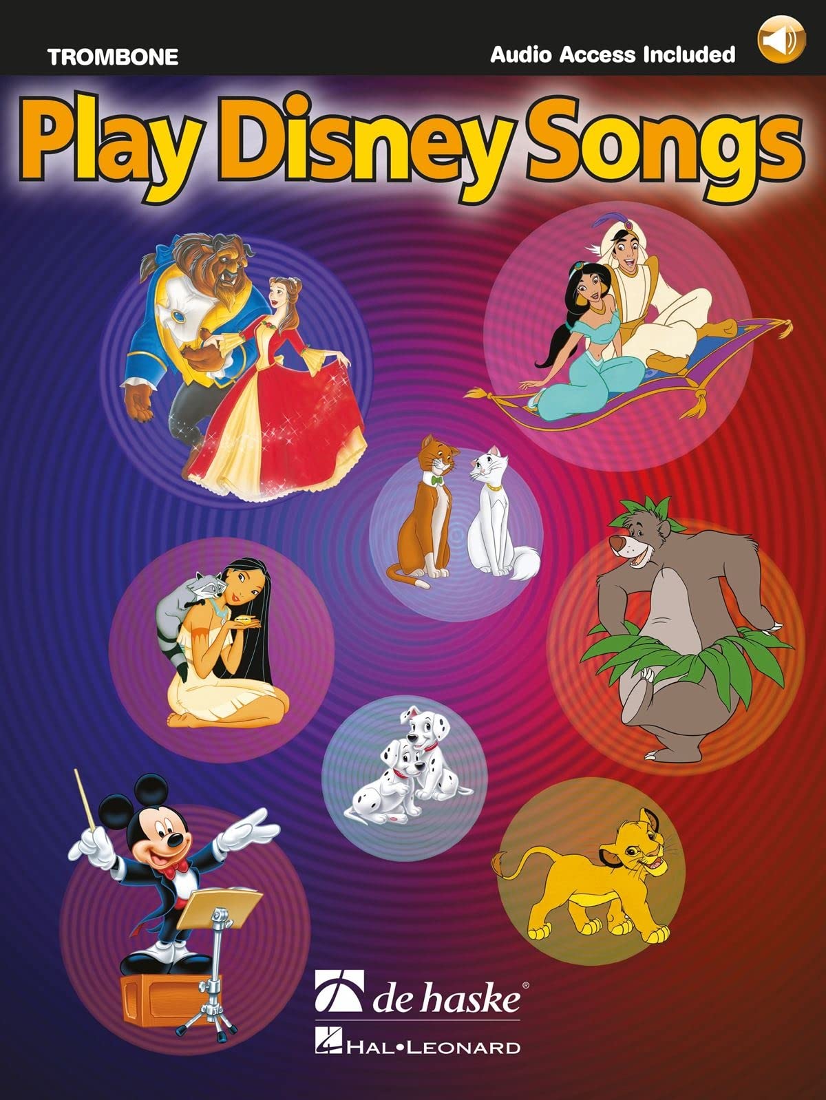 Play Disney Songs Trombone | Partition Solo Niveau Facile à Intermédiaire avec Audio en Ligne pour Élèves et Récitals | Recueil de 12 Thèmes Classiques de Films pour Apprentissage et Performance