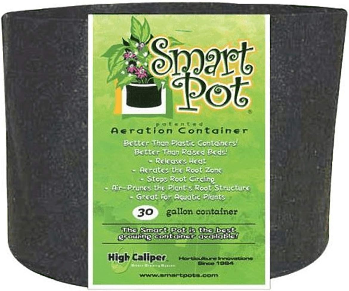 Smart Pots 30-Gallon Smart Pot Soft-Sided Container, Black