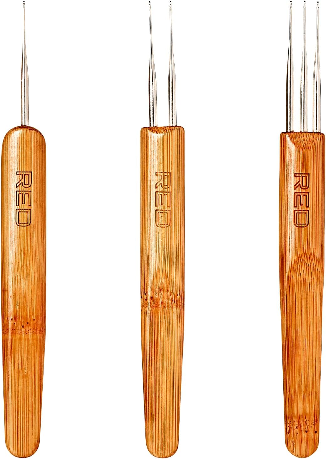 RED by Kiss Dreadlock Crochet Hook – Crochet Hook Tool for Hair Dreadlocks, Dread Locks Crochet Loc Needle for Braid Craft (Value Set - 0.50mm)