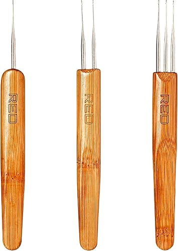 RED by Kiss Gancho de ganchillo para rastas, herramienta de gancho de ganchillo para rastas, cerraduras de temor, aguja de ganchillo para