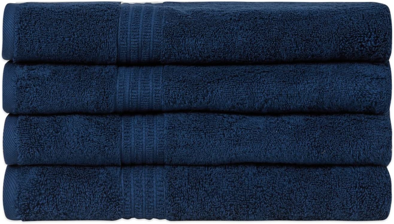 HOMELOVER 100 Organic Cotton Bath Towel Set, 4 Bath Towels