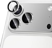 Vista 11 de Compatible con iPhone 13 Pro para iPhone 13 Pro Max, protector de lente de cámara antiarañazos, vidrio templado 9H, protector de cámara de metal a