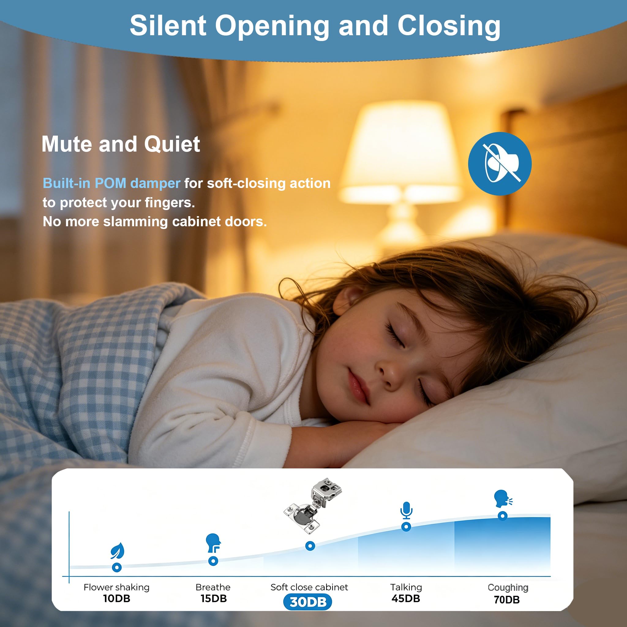 Soft Close Cabinet Hinges - Quiet & Durable -4