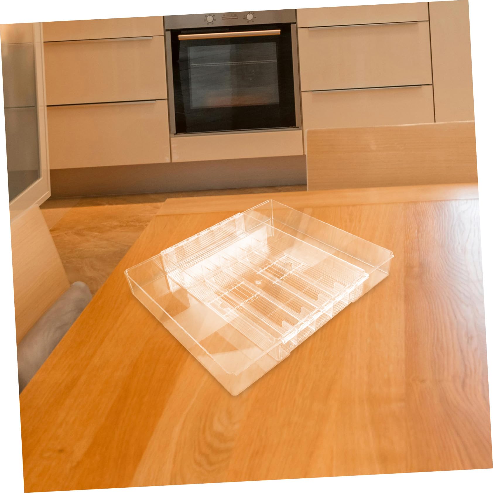 Acryl Erweiterbarer Schubladenorganizer mit Mehreren Fächern für Küche