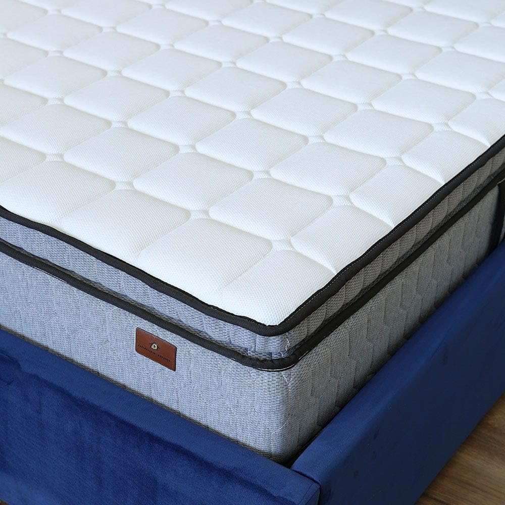 Danube HomeMagnum Bonnel Spring Mattress | Medium Soft Feel | Queen Mattress | Spine Balance For Pressure Relief | L 200 X W 150 | 27 cm Thickness - Multi Color