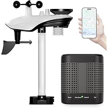 WiFi Smart Weather Station with Weatherseed AI 24H/7D Accurate Forecast, Wireless Indoor Outdoor Sensor,