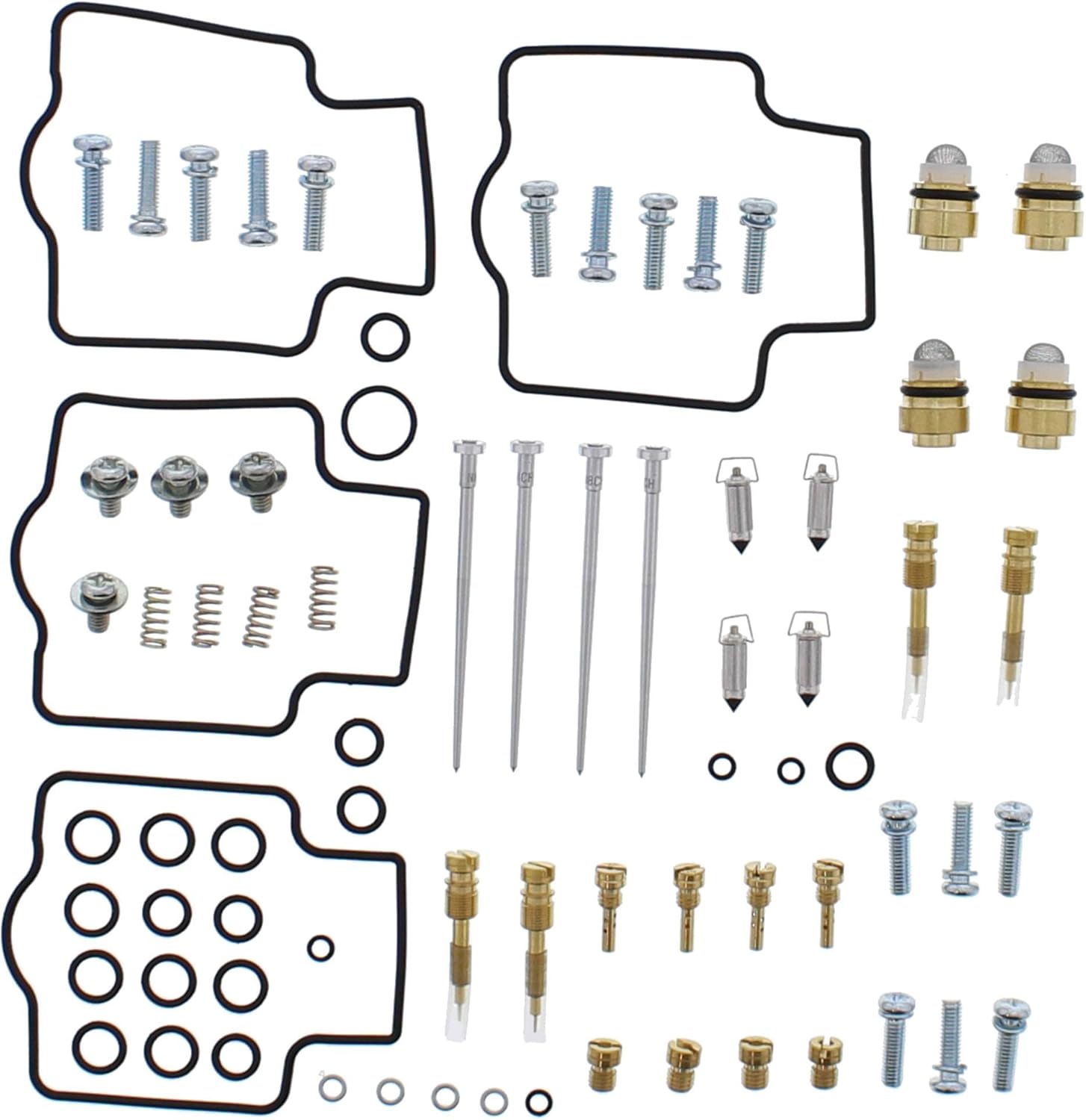 All Balls Racing 26-1717 Carburetor Rebuild Kit Compatible with/Replacement For Kawasaki ZZR 1200 (ZX 1200C) 2002-2005