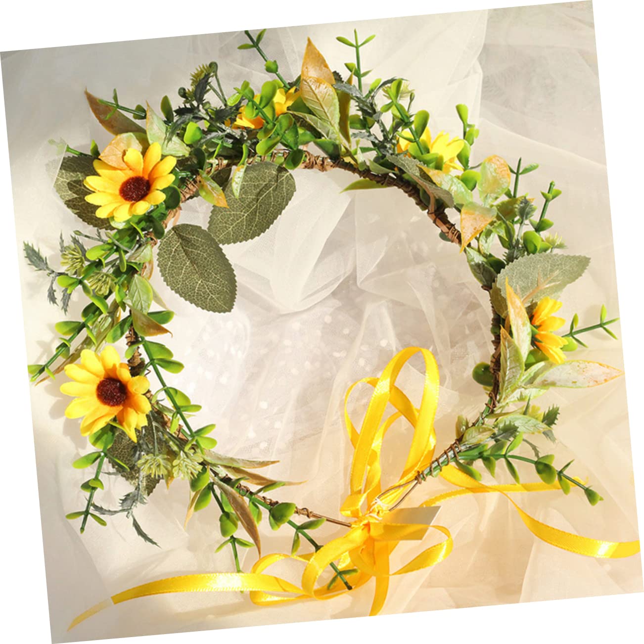 FRCOLOR 3 Piezas cintas para el pelo de fiesta hair topper wedding diadema floral para mujer guirnalda de boda tiara aro de pelo de fiesta diadema de flores pequeña margarita venda novia