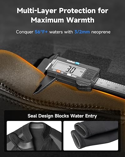 Miniatura 4 de Trajes de neopreno para hombres y mujeres, pecho y espalda con cremallera frontal, 0.157 pulgadas, pantalones cortos de cuerpo completo para hombres