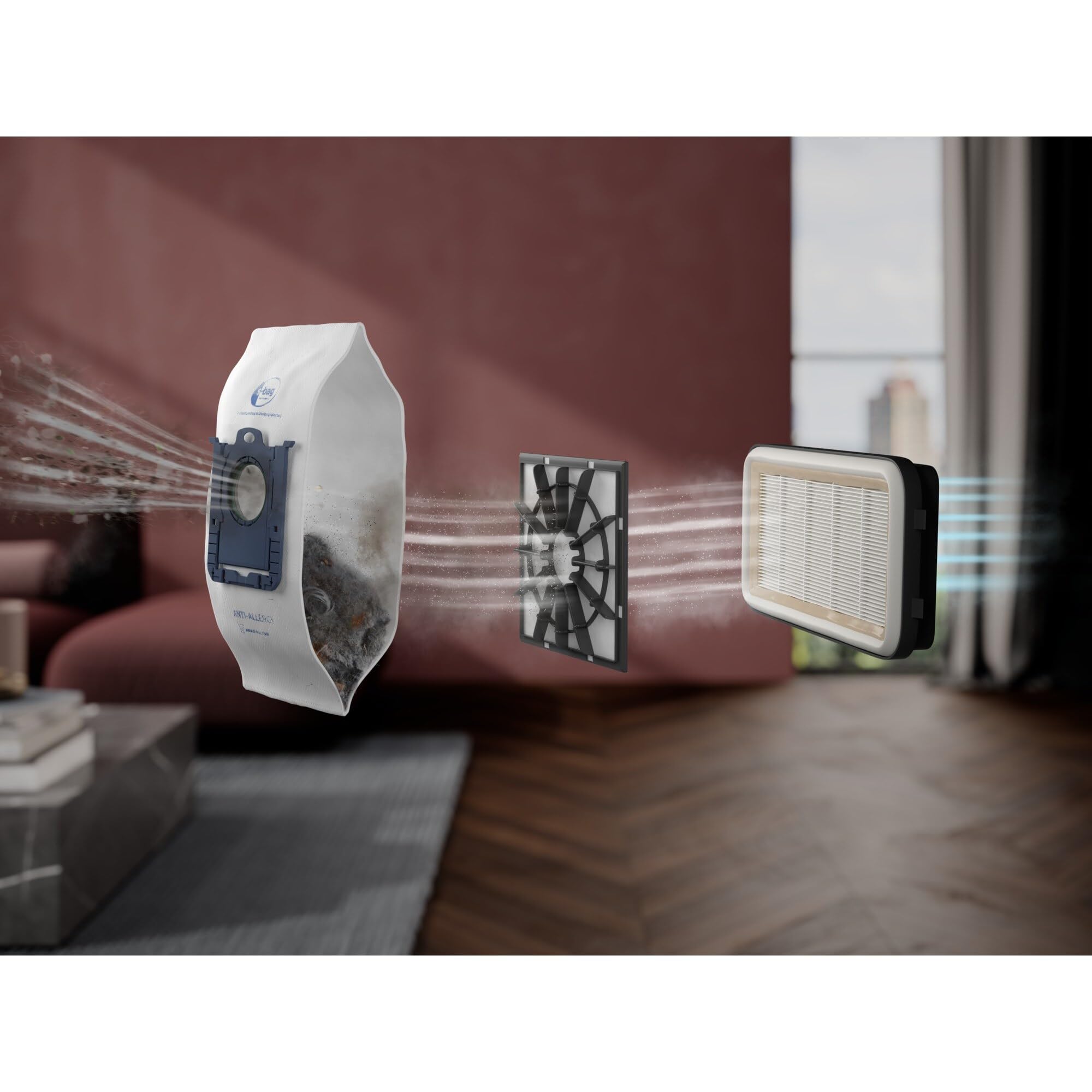 AEG Aspirapolvere AB31C1GG Nero 750 W