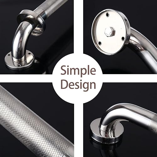 Miniatura 5 de Barra de agarre para ducha, paquete de 2 barras de agarre de ducha para personas mayores y discapacitados, mango de ducha para bañeras y duchas