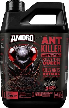 Amdro Ant Killer for Outdoor Home Perimeter, 24 Oz | Controls 25 species, outdoor ant bait, works up to 3 months, for lawns, landscaped areas, ornamental gardens