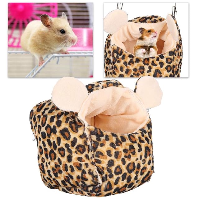 Foto 5 de 8 de Cama de hámster Caliente Nido de Hamaca Colgante Sugar Glider Nido de Jaula de algodón para Mascotas pequeñas…