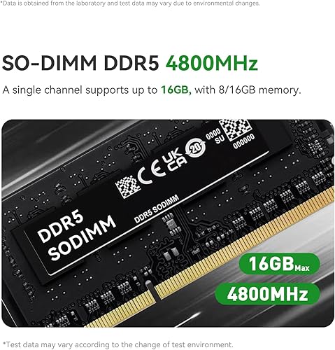 Miniatura 4 de TRIGKEY Mini PC G5 Dual LAN, nueva 12 generación Intel N100 (4C, 4T) 16G DDR4 500G PCIE1 SSD G5 Mini computadoras, 4K 60Hz HDMI Dual HD Salida,