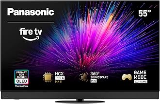 Z95 Series (2025 Model) 55-inch OLED 4K Ultra HD Smart Fire TV, HDR10+ Adaptive, Dolby Vision IQ, 360 Soundscape Pro, 144Hz Refresh Rate and Hands-Free Alexa - 55Z95BP