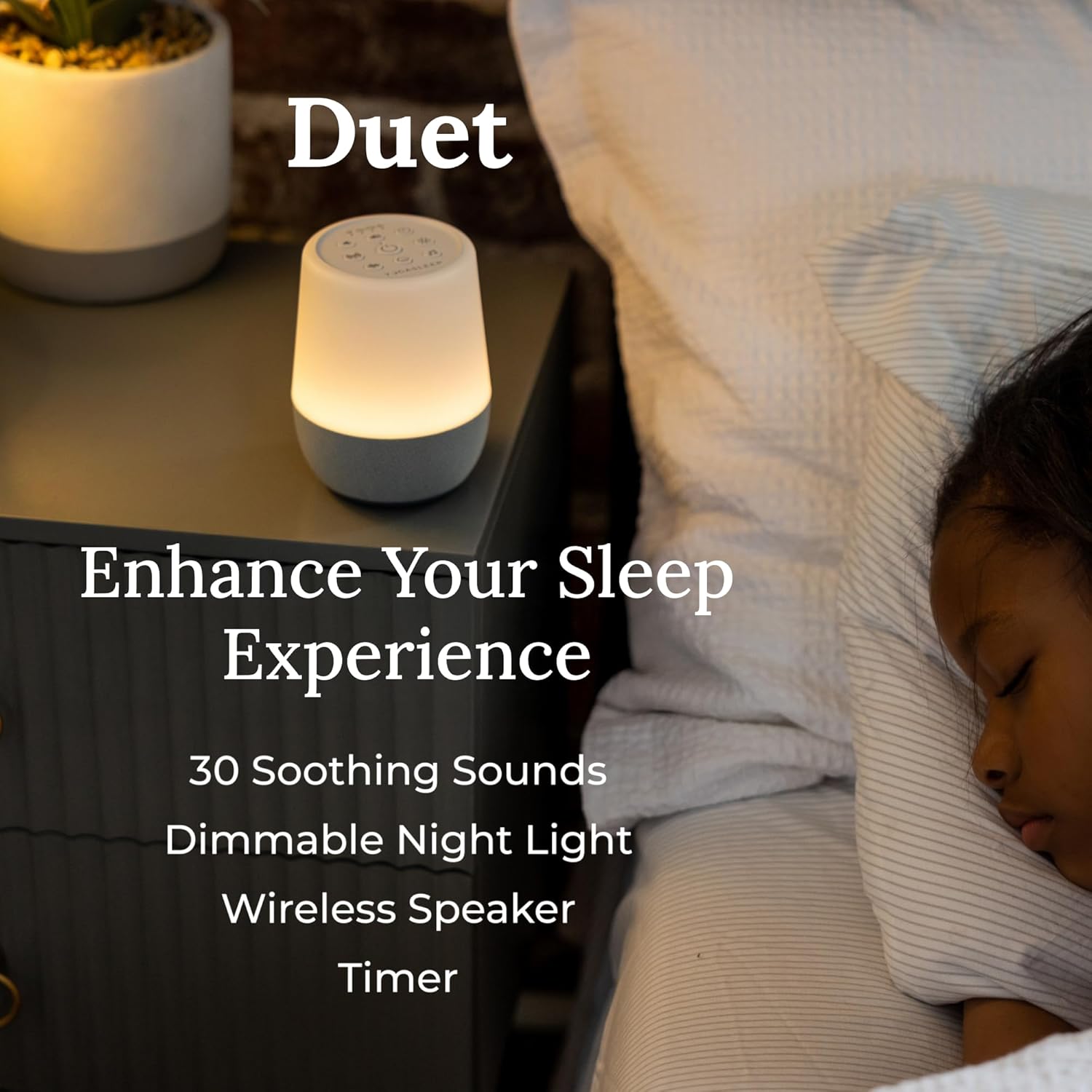 Yogasleep Duet White Noise & Hushh 2 Portable Sound Machine Bundle, 30 Natural Sounds, Bluetooth-Wireless Speaker for Travel, Sleep Aid & Noise Cancelling for Adults & Baby