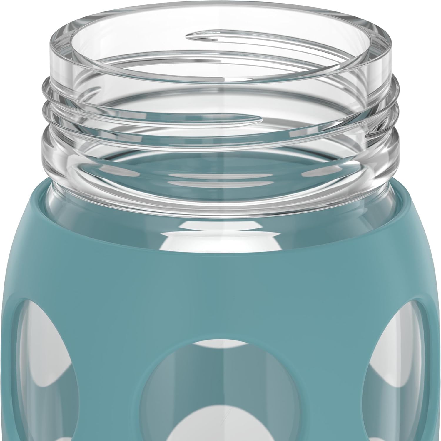 Open Lifefactory glass water bottle mouth