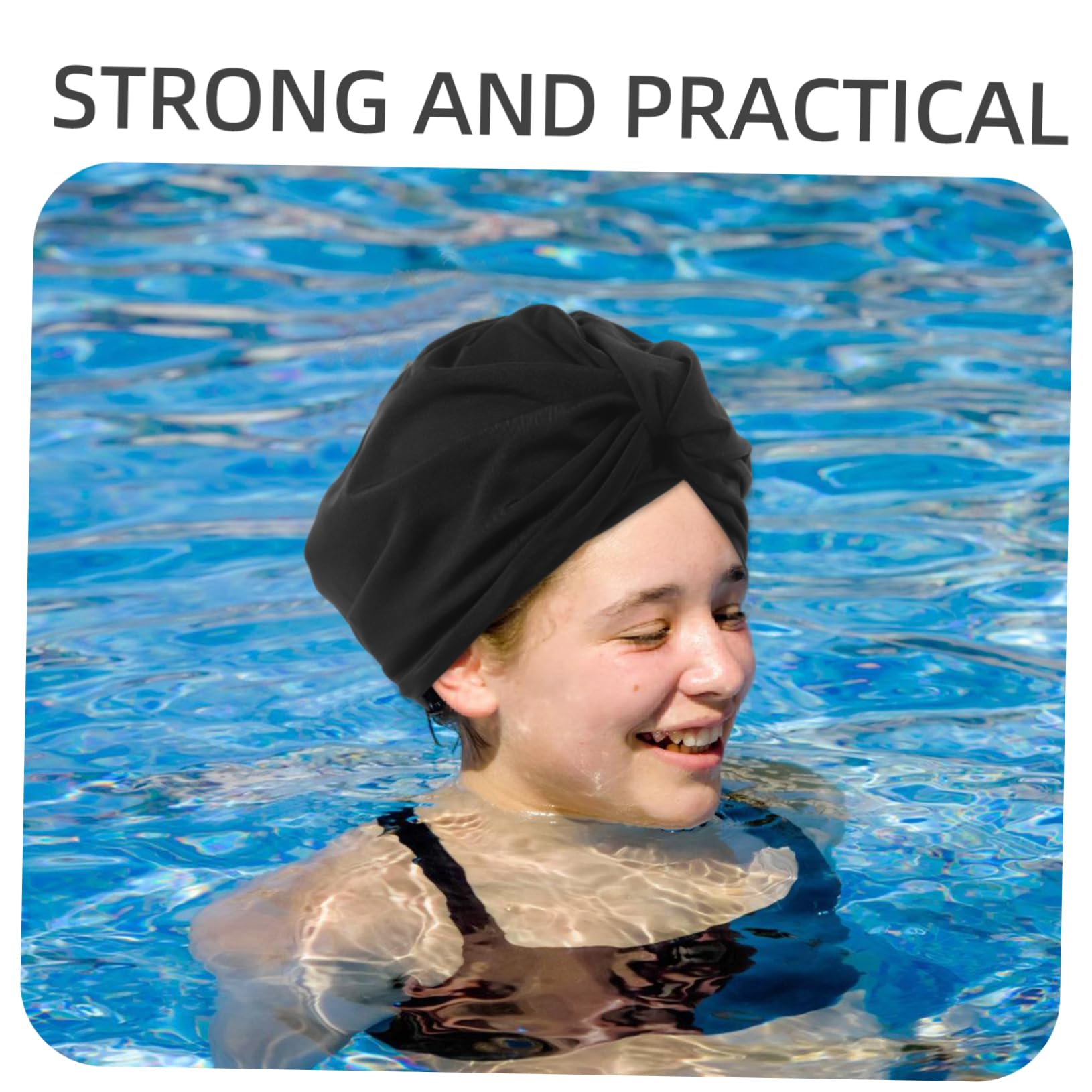 POPETPOP Cheveux Courts Bonnet De Plissé Bonnet De Bain Bonnets De Bain Chapeaux pour La Natation Grand Chapeau De Bain Bonnet De Bain pour Les Femmes Chapeaux De Fleurs Chapeaux De Bain