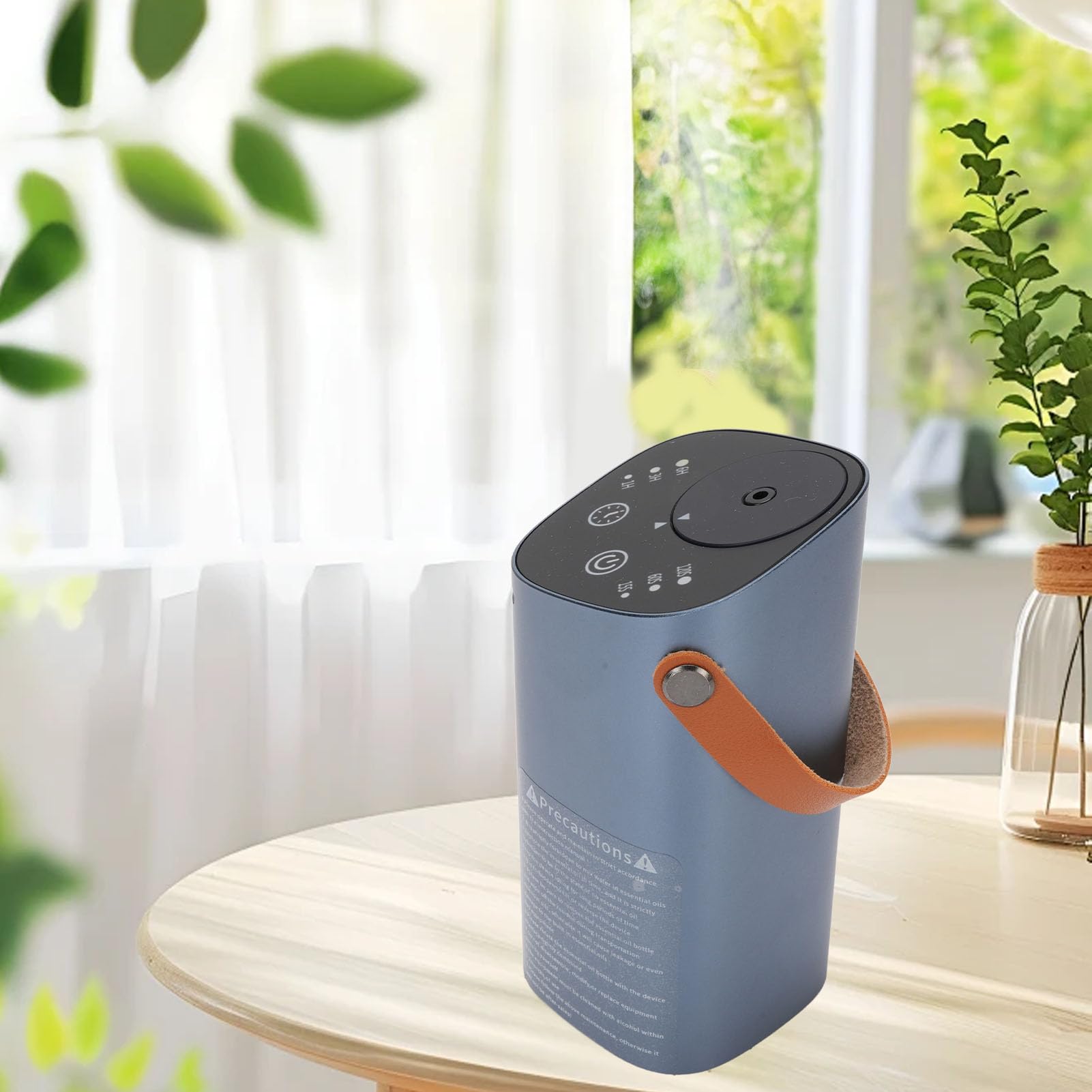 Difusor de Aceites Esenciales sin Agua, Aleación de Aluminio, Funcionamiento Silencioso, Mini Nebulizador Recargable Portátil para Coche, Oficina, Estudio en Casa