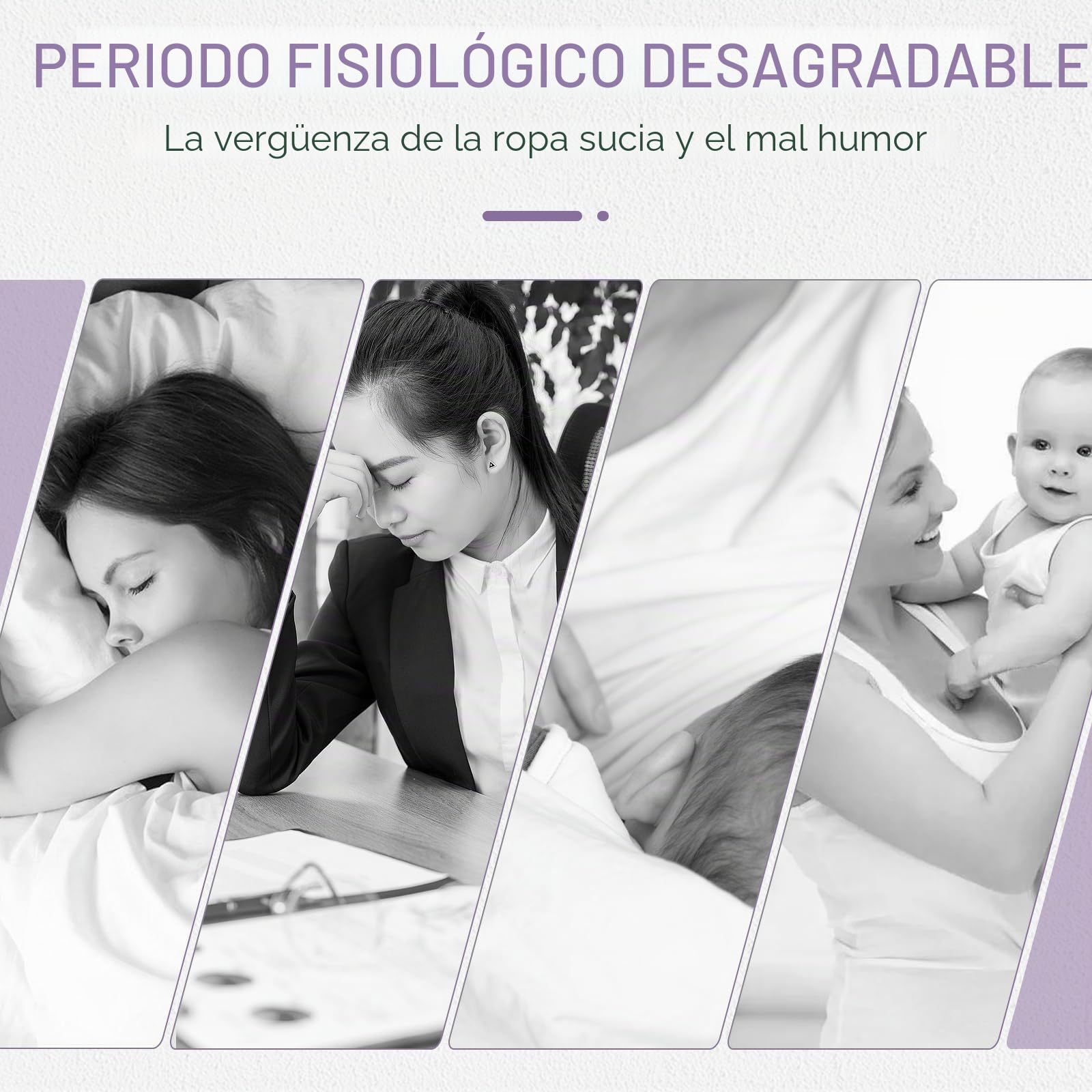 Runmeihe Pantalones menstruales para natación, Bikini, Ropa Interior Menstrual a Prueba de Fugas, Pantalones de natación de Cintura Baja