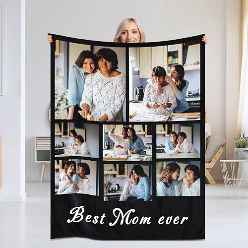 Livole Manta personalizada con imagen, manta de franela personalizada con foto y texto, manta personalizada para regalo, para amigos, Halloween,