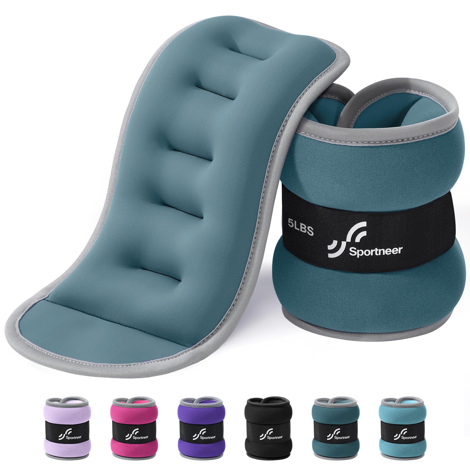 Sportneer Ankle Wrist Weights for Women Men Pair of 1/2/4/6/10 LBS Options