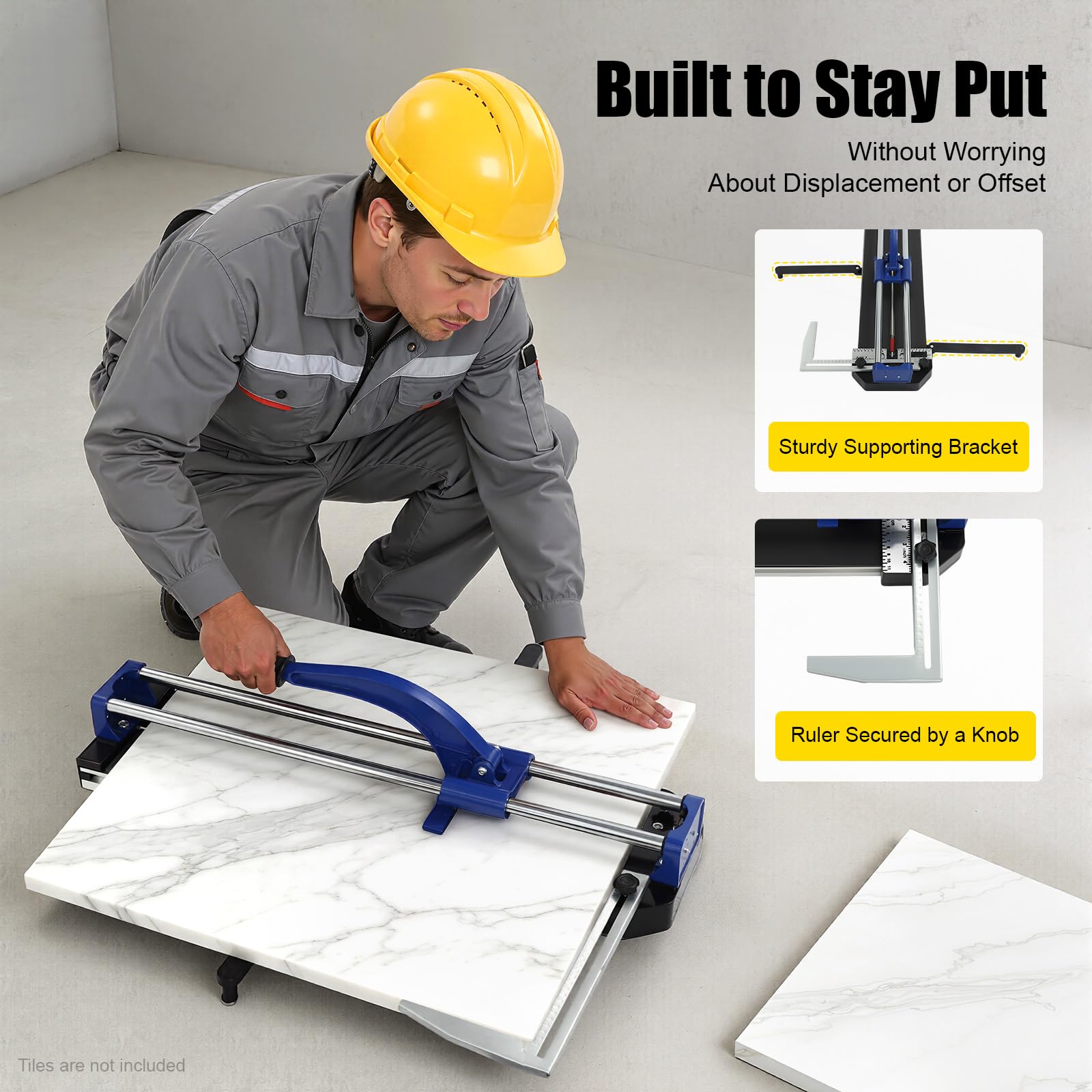 Cortador de azulejos manual de 600 mm, máquina de corte de azulejos profesional, posicionamiento láser infrarrojo, doble riel para azulejos de cerámica, porcelana, longitud de corte de 60 cm