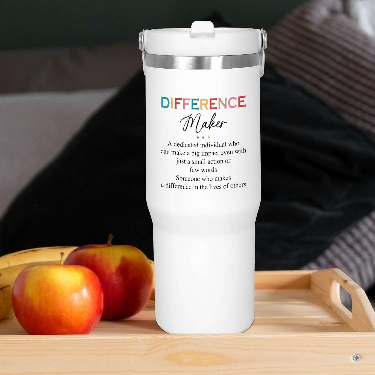 Thank You Gifts for Women Coworkers - Chaos Coordinator 30 oz Stainless Steel Tumbler with Lid and Handle - Birthday Employee Appreciation Gifts for Coworkers Friends Boss Teachers - Image 9