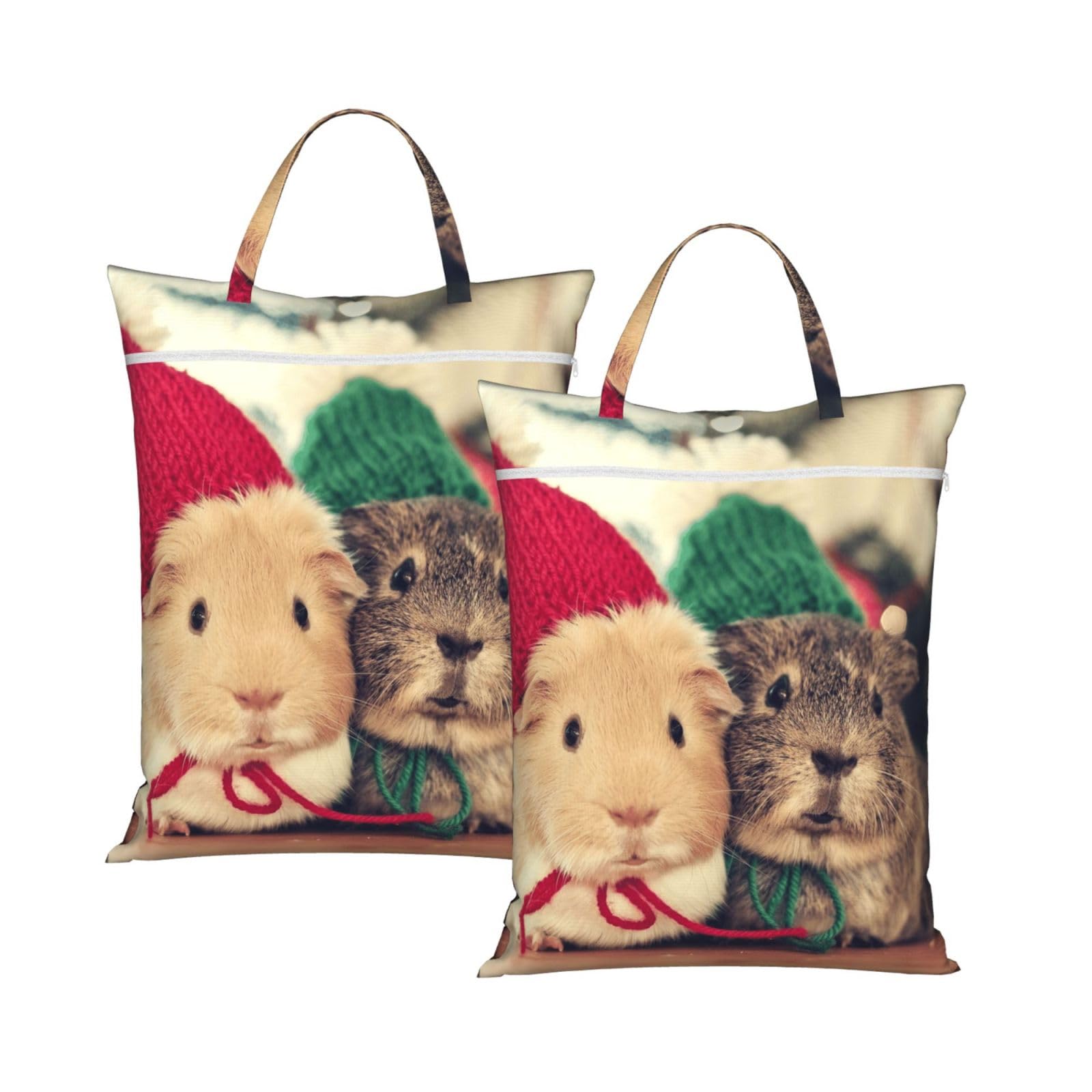 YFSGDLBN Cute guinea pigs printed Travel dirty laundry bag clothes pack Storage Basket Bag