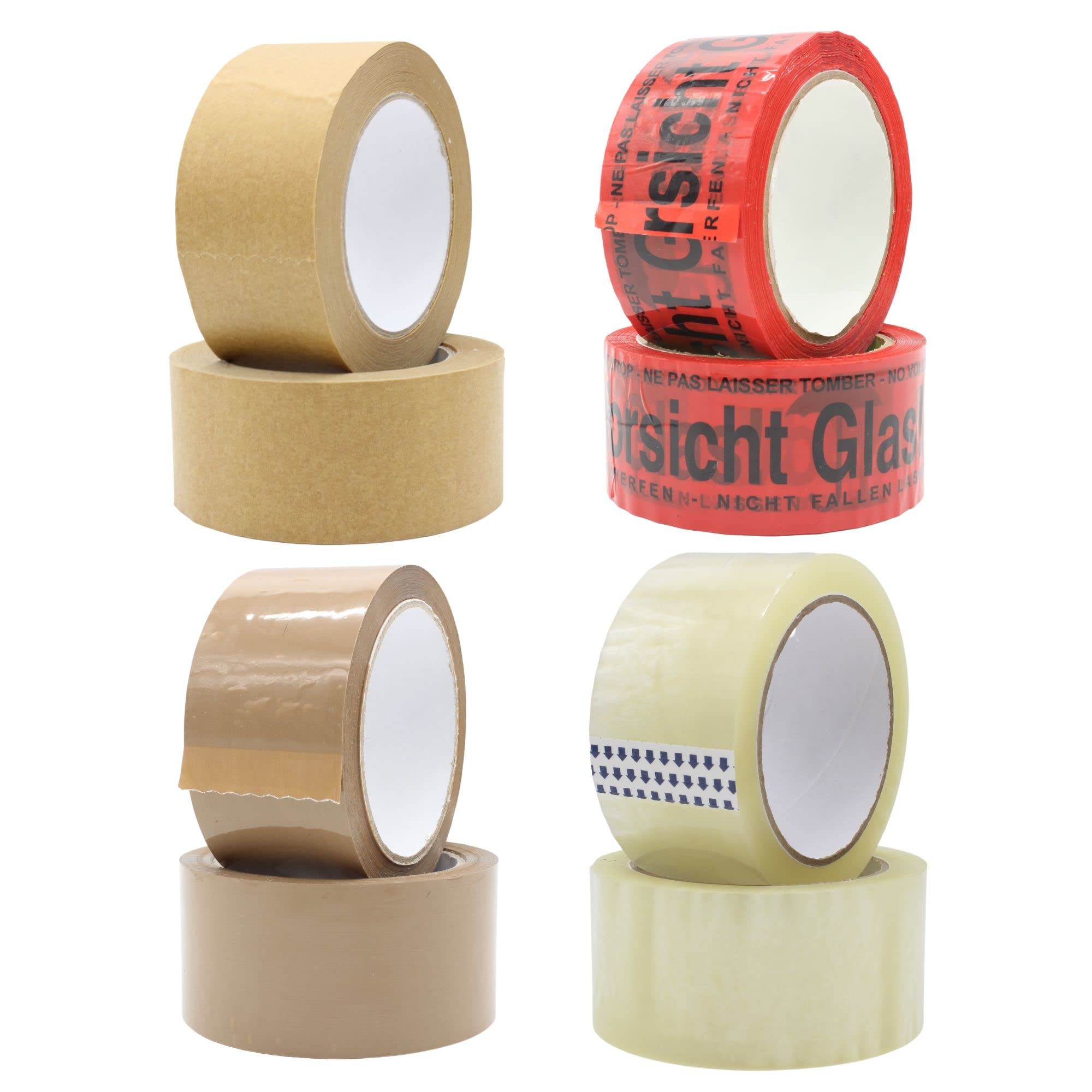 30 Rollen Papier Klebeband Paketband Packband 50m X 50mm braun 120my dimapax